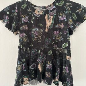 Mystic Moonfaire Bamboo Peplum Shirt (Crystal Witch)